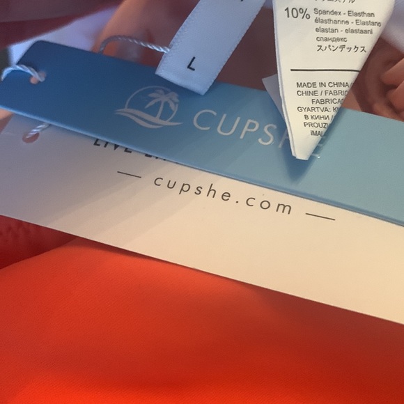 CUPSHE Women's One Piece Swimsuit Wrap Color Block Tie Side Bathing Suit - Picture 7 of 7